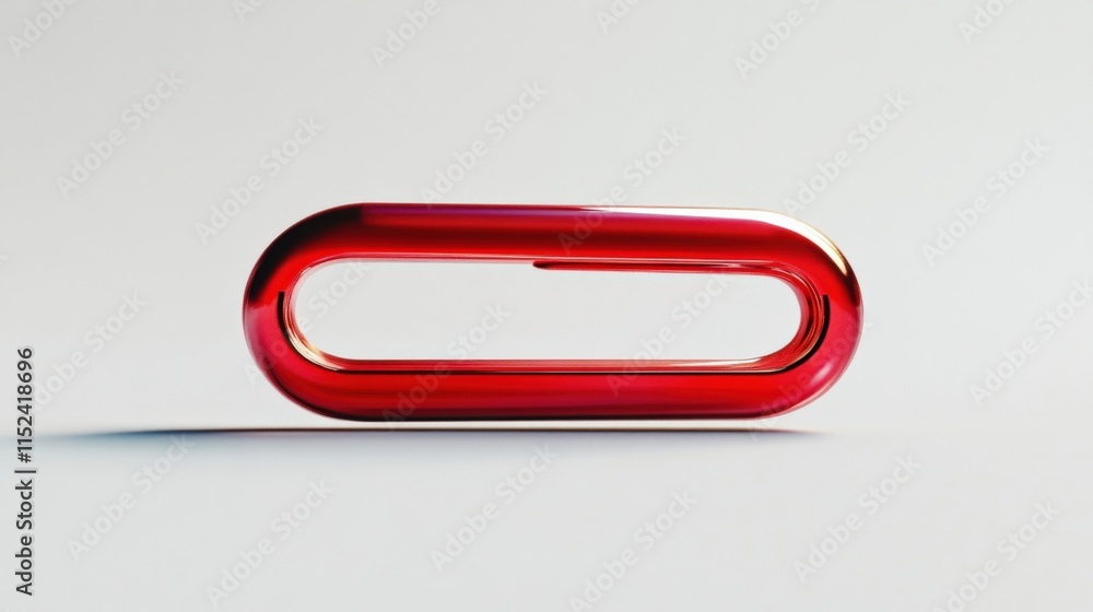 red chain link on a white background red chain link on a white background