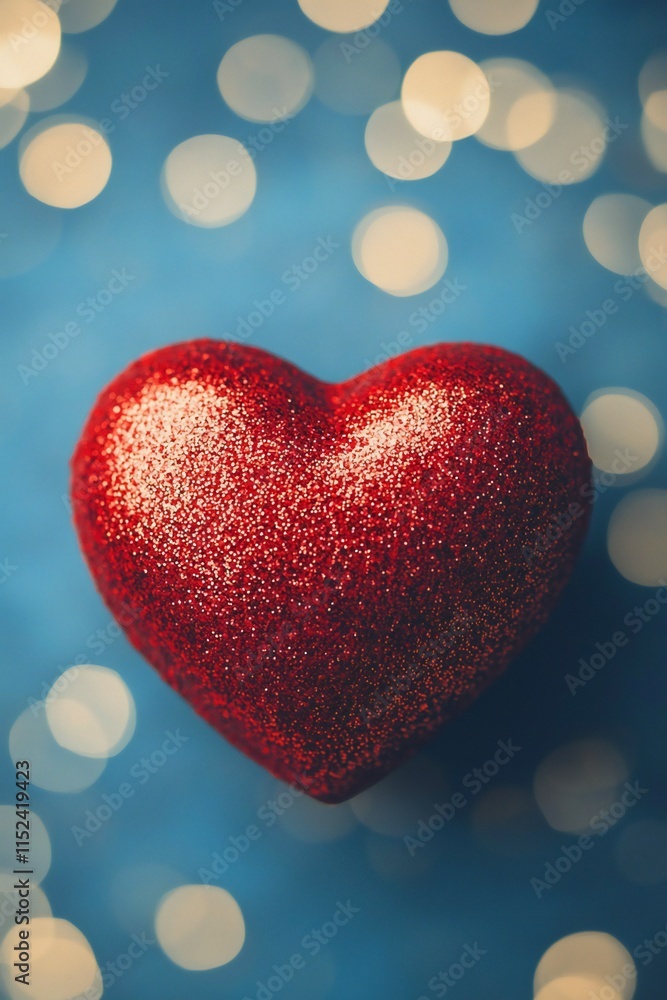 Valentine's Day Sparkling Red Glitter Heart Romantic Love Valentine s Day Valentine's Day Sparkling Red Glitter Heart Romantic Love Valentine s Day