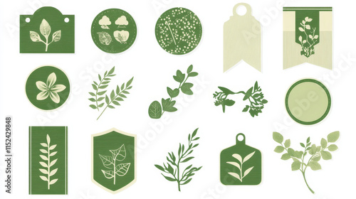 Wallpaper Mural Collection with Eco tags and labels and stickers. Vector illustration, New Label collection set. Sale tags. Discount Green ribbons, banners and icons. Shopping Tags. Sale icons, Green Tags And Ribbon. Torontodigital.ca