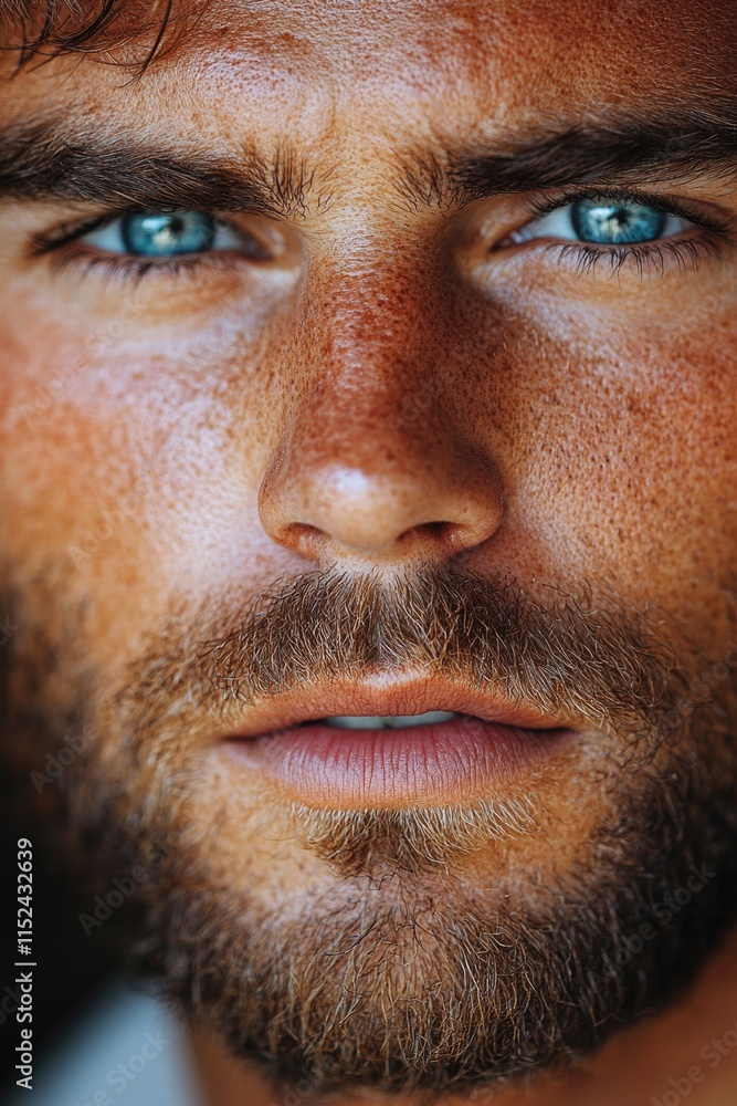 Close-up photo of a man's face with a beard Close-up photo of a man's face with a beard
