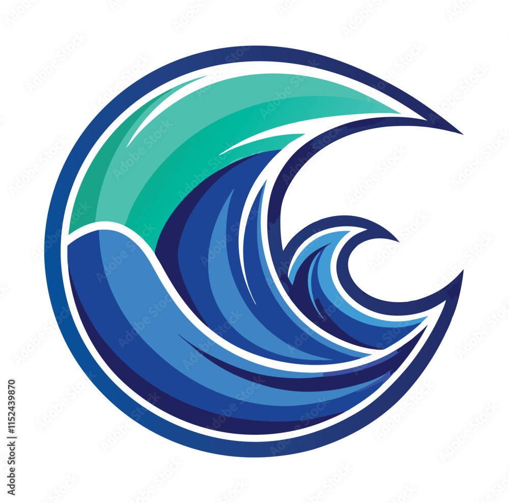 Wave logo design, vector EPS file, graphic element, branding asset, corporate identity Wave logo design, vector EPS file, graphic element, branding asset, corporate identity