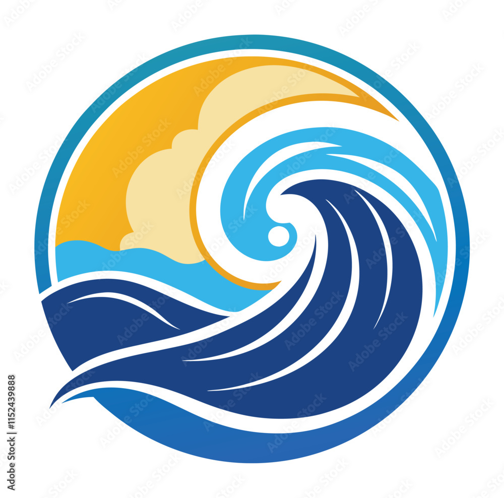 Professional Wave Logo Design, EPS Vector Format, High-Resolution Image, Corporate Branding, Graphic Design Element Professional Wave Logo Design, EPS Vector Format, High-Resolution Image, Corporate Branding, Graphic Design Element