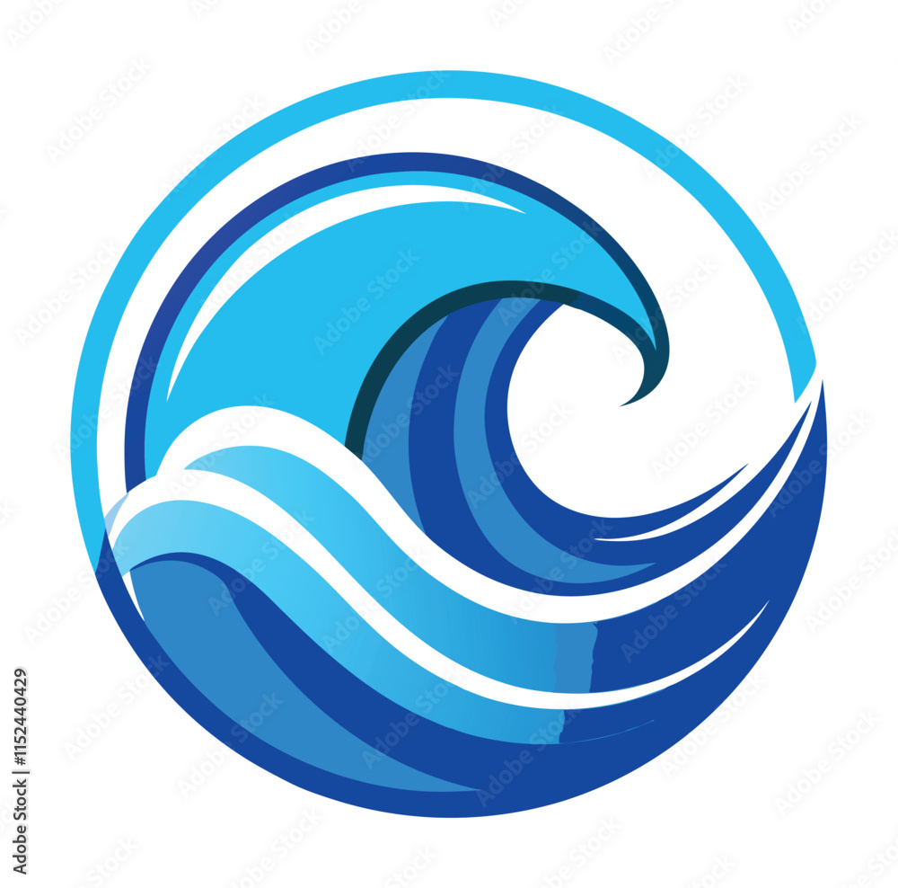 Wave Logo Design EPS Vector Graphic Image File Twelve Wave Logo Design EPS Vector Graphic Image File Twelve