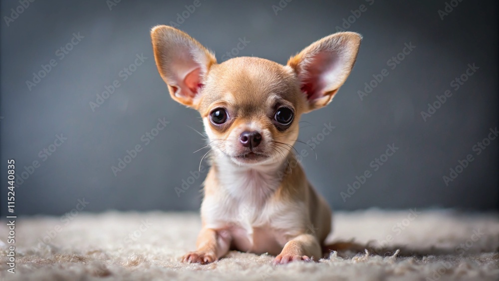 Tiny chihuahua puppy, adorable and playful. Tiny chihuahua puppy, adorable and playful.