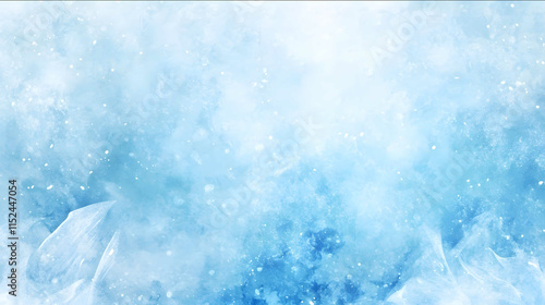 A serene and sparkling ice texture with intricate frost patterns and subtle blue hues creating a clean and elegant background perfect for thumbnail designs high resolut photo