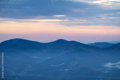 Sunset from Brasstown Bald in North Georgia