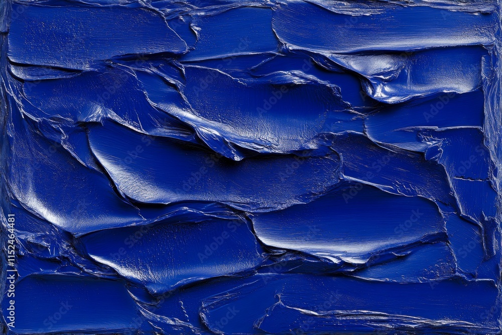 Fototapeta premium Dark Blue Venetian decorative plaster wall background