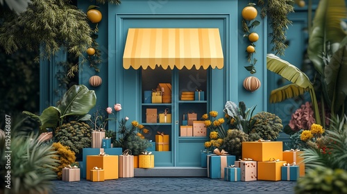 Cross sell illustrated a dynamic product showcase highlighting related item sales and bundle deals surrounded by colorful marketing elements