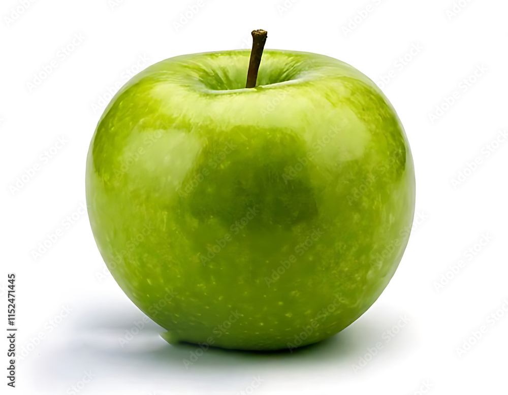 green apple isolated on white background cutout green apple isolated on white background cutout