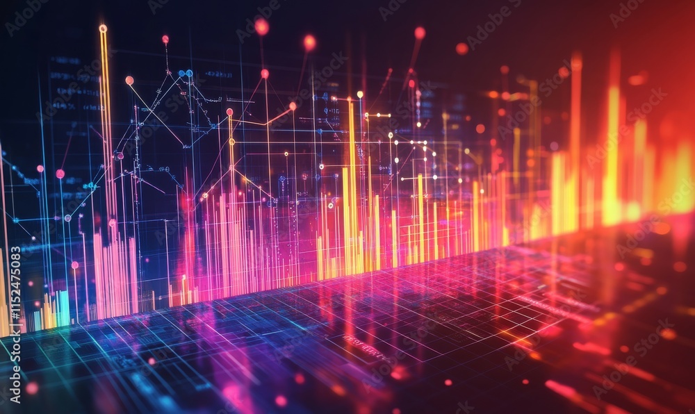 Business and big data visualization. Abstract technology background. Connection structure. Business and big data visualization. Abstract technology background. Connection structure.