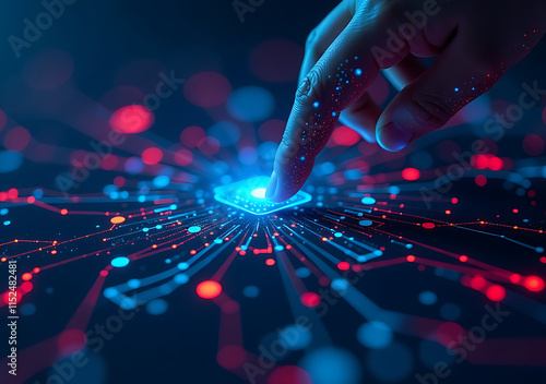abstract technology backgrounds display digital data flows useful describing networks tech processes digital storage