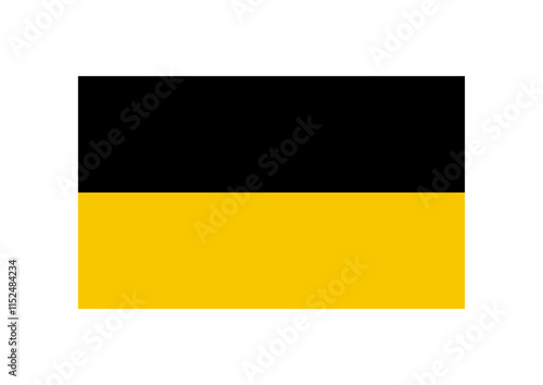 Flag of Baden-Württemberg state, Germany