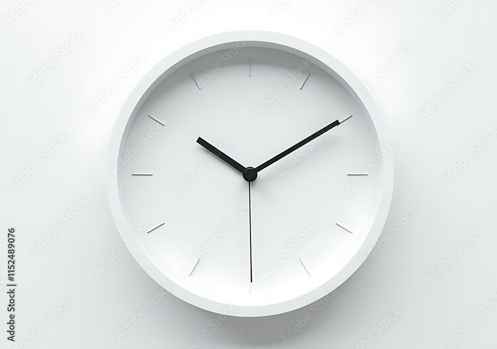 small modern white wall clock clean simple minimalist design cut small modern white wall clock clean simple minimalist design cut