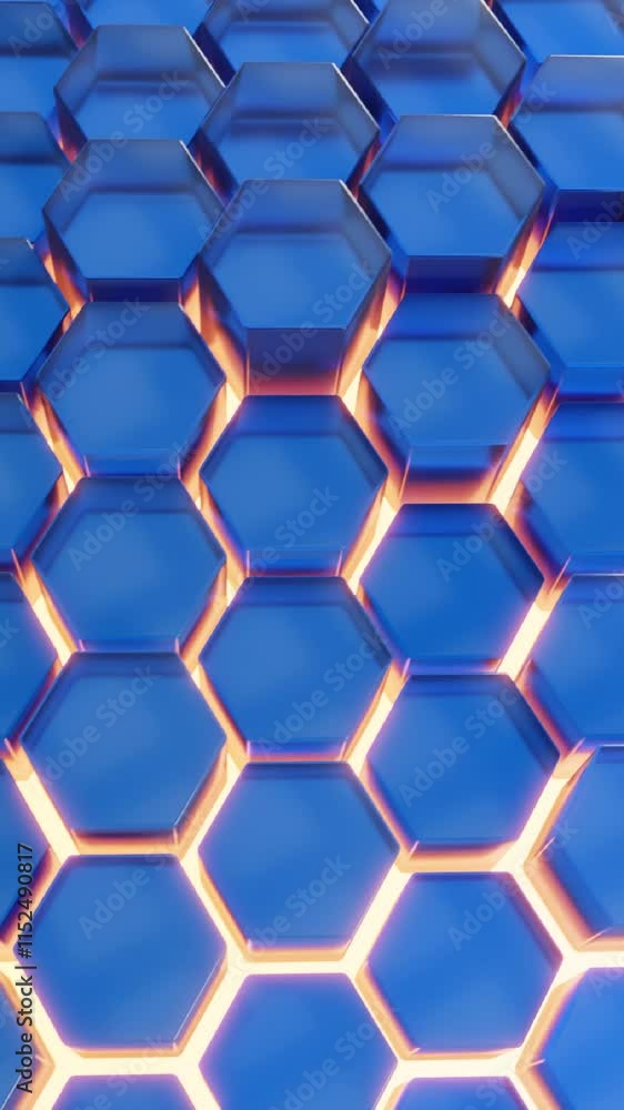 Blue hexagon background Blue hexagon background