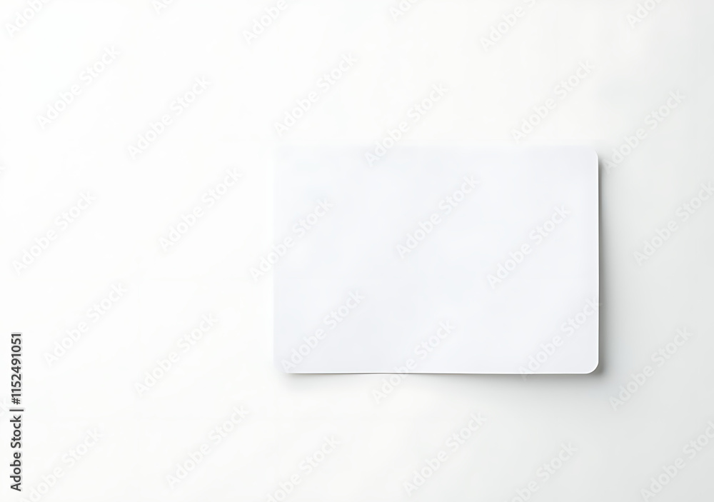 blank badge id card lies isolated white blank badge id card lies isolated white