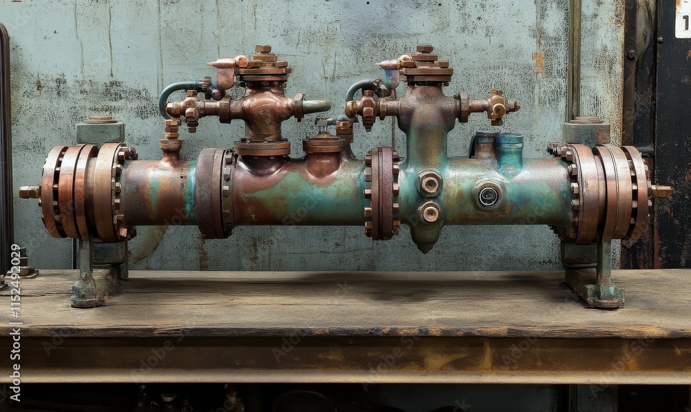 Pipes and valves are essential components in industrial plant air conditioning systems that feature heat exchangers. Pipes and valves are essential components in industrial plant air conditioning systems that feature heat exchangers.