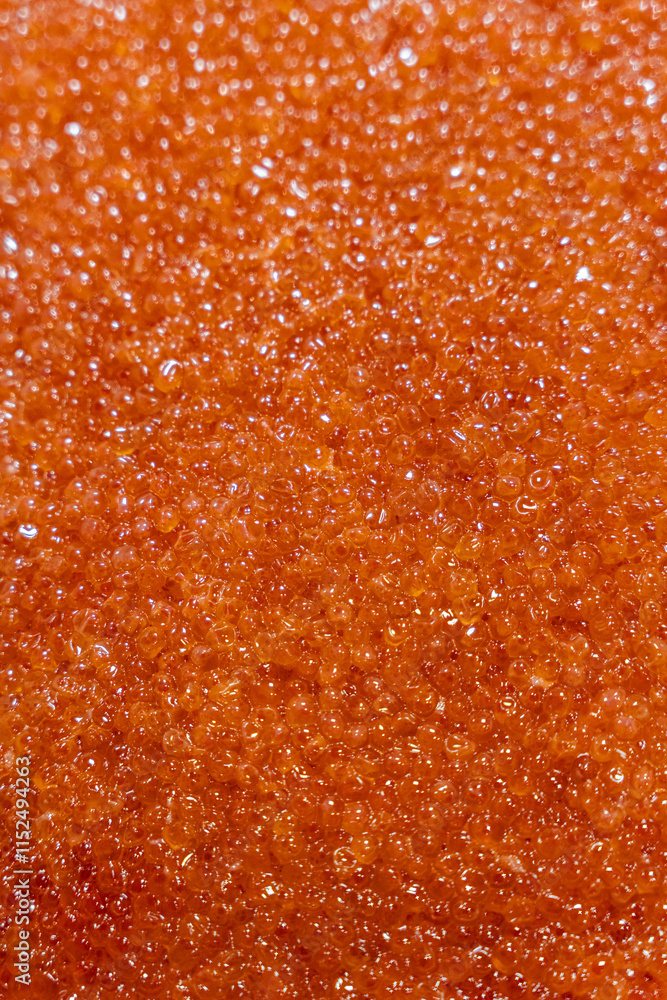 Fresh and moist natural red caviar. Fresh and moist natural red caviar.