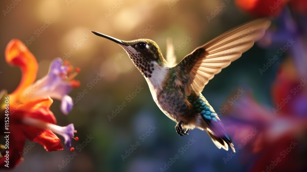 Fototapeta premium Hummingbird in Flight