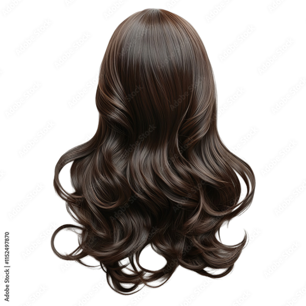 Fototapeta premium Stunning Brown Wavy Hair