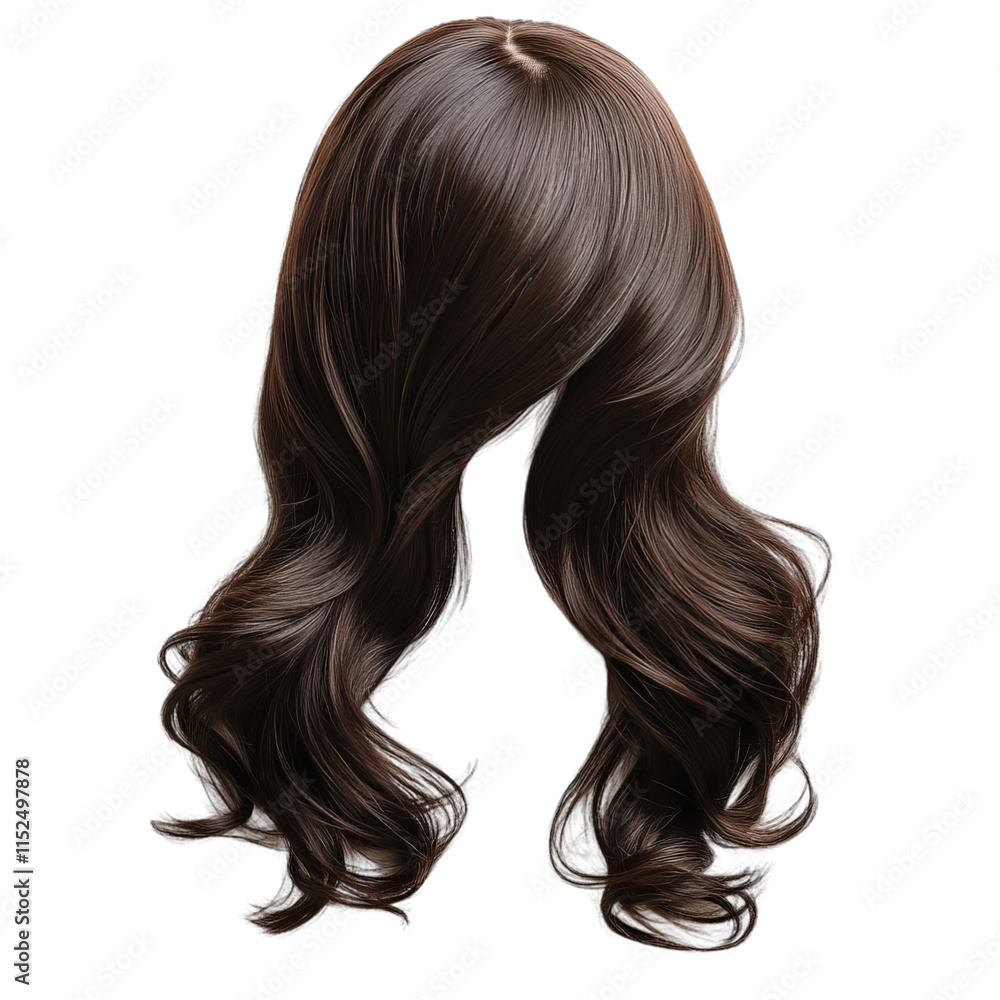 Fototapeta premium Stunning Brown Wavy Hair
