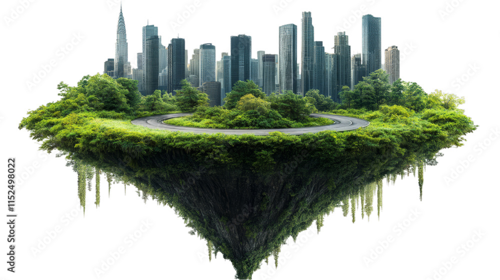 Fototapeta premium Floating City of Sustainable Design