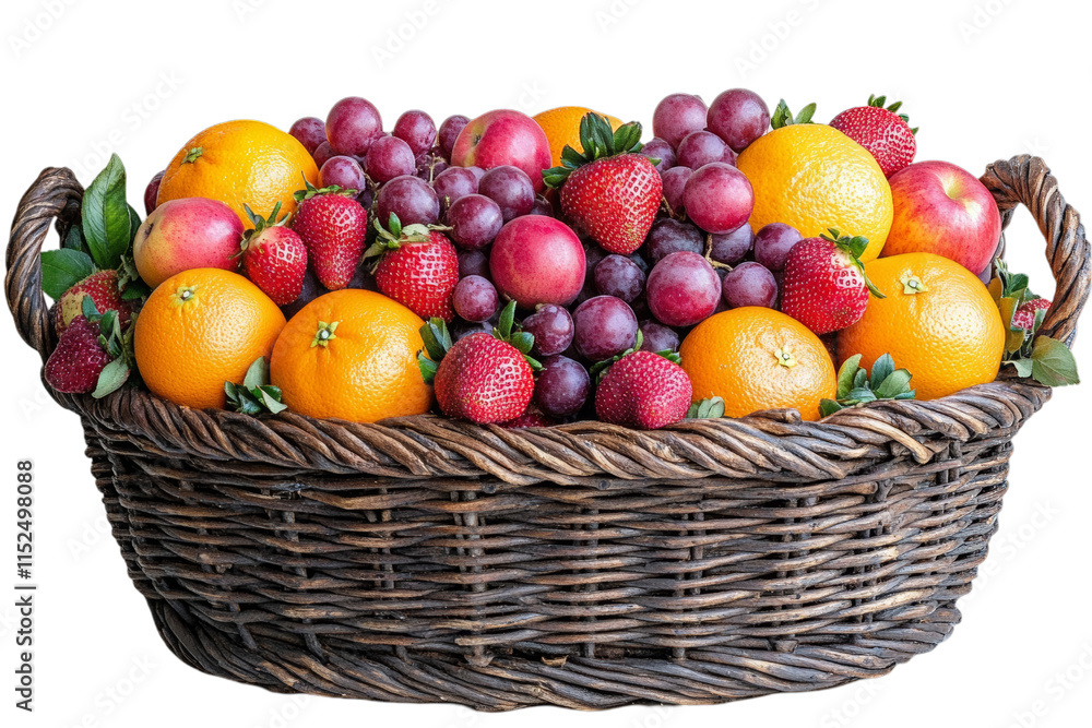 Vibrant Fruit Basket - A Colorful Gift Vibrant Fruit Basket - A Colorful Gift