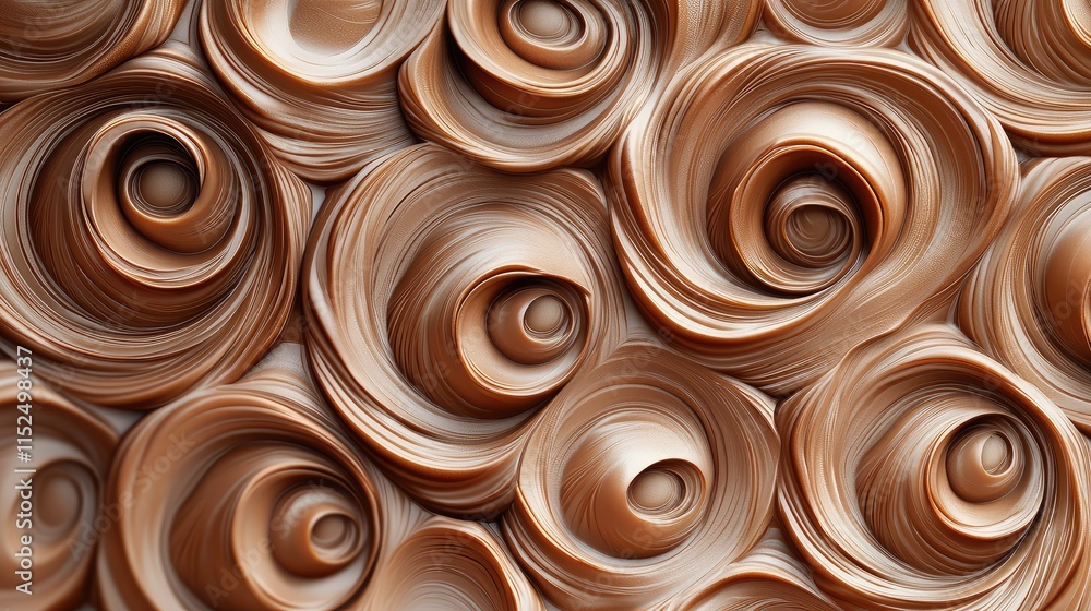 Abstract Chocolate Swirls: A Luxurious Textured Background Abstract Chocolate Swirls: A Luxurious Textured Background