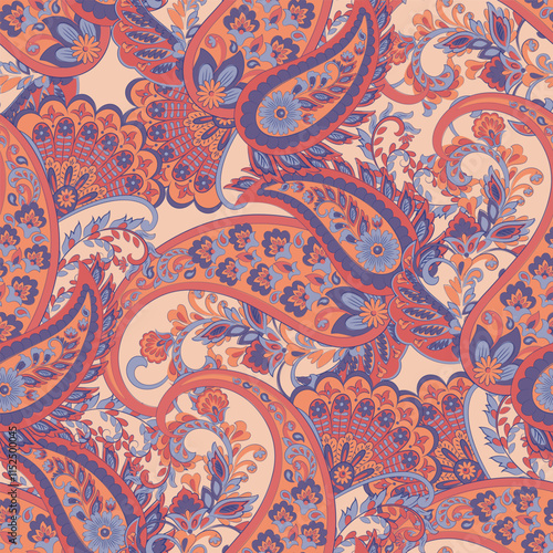 seamless pattern with paisley