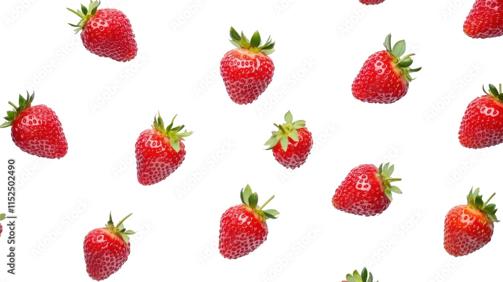 Strawberries, transparent background Strawberries, transparent background