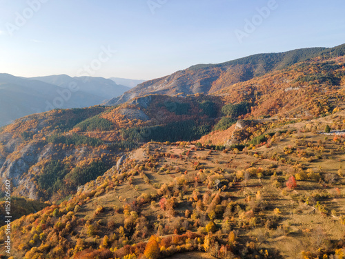 Rhodope mountain near village of Borovo, Bulgaria photo