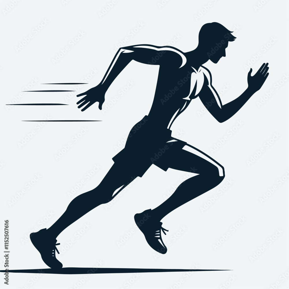 vector illustration of people running, jumping, celebrating victory vector illustration of people running, jumping, celebrating victory