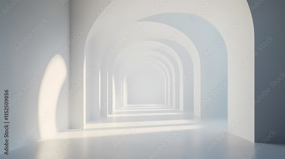 White wall background for showing product. 3d rendering. simple background liminal space. Liminality. Illustration White wall background for showing product. 3d rendering. simple background liminal space. Liminality. Illustration