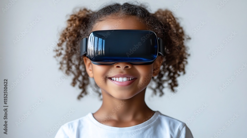 Isolated a white background A child holding an advanced digital learning device smiling and ready for an immersive techdriven educational experience Isolated a white background A child holding an advanced digital learning device smiling and ready for an immersive techdriven educational experience