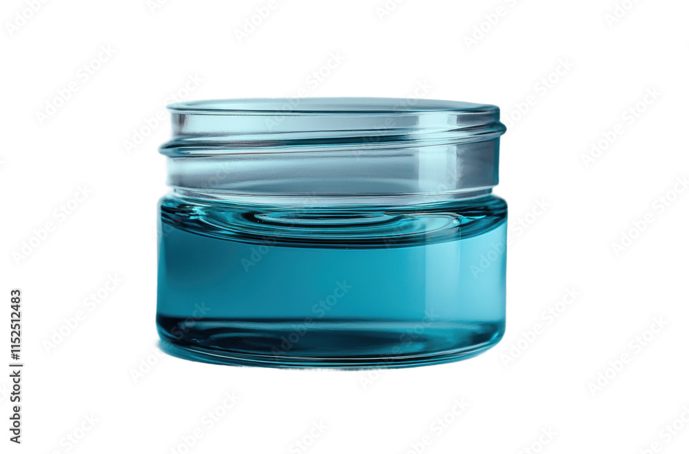 Transparent glass jar filled with water and air bubbles, minimalistic container for drinks or storage, simple design, clean and fresh appearance, isolated on transparent background Transparent glass jar filled with water and air bubbles, minimalistic container for drinks or storage, simple design, clean and fresh appearance, isolated on transparent background