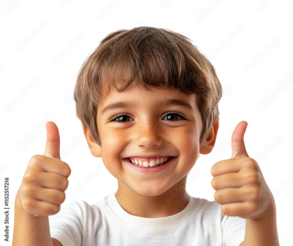 Smiling young boy with curly hair giving thumbs up, joyful expression, casual plaid shirt, positive attitude for lifestyle or childhood themes isolated on transparent background Smiling young boy with curly hair giving thumbs up, joyful expression, casual plaid shirt, positive attitude for lifestyle or childhood themes isolated on transparent background