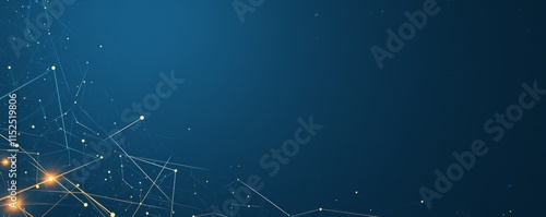 Dark blue background with white and orange lines, dots, and shapes forming an abstract tech pattern, symbolizing data science and artificial intelligence, with a subtle gradient for depth.

