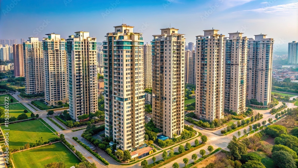 Highrise buildings in Greater Noida Highrise buildings in Greater Noida