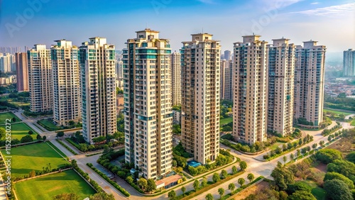 Highrise buildings in Greater Noida photo