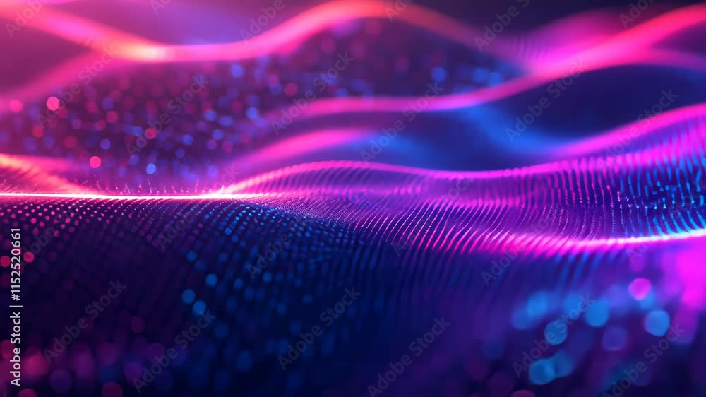 Abstract digital waves in vibrant colors, representing data visualization or technology. Abstract digital waves in vibrant colors, representing data visualization or technology.