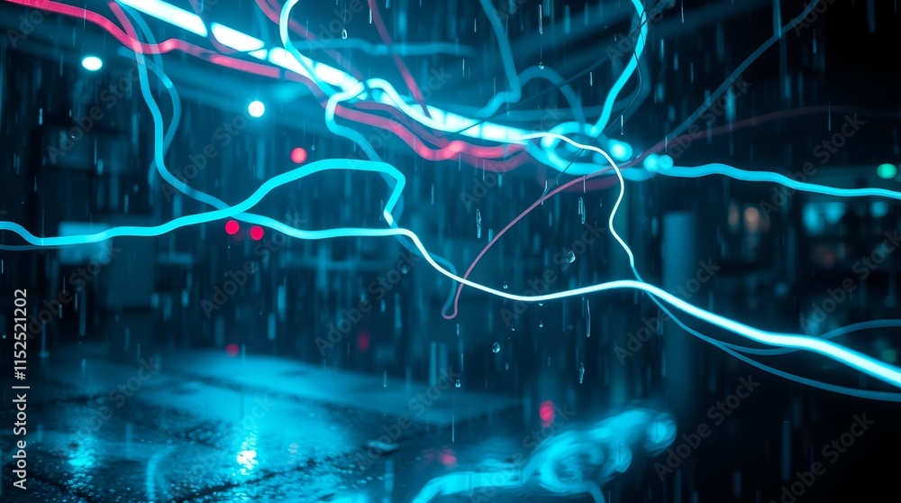 illuminated network of glowing nodes and lines for futuristic designs illuminated network of glowing nodes and lines for futuristic designs
