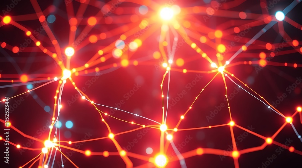 luminous glowing network with intricate light paths for sci-fi projects luminous glowing network with intricate light paths for sci-fi projects