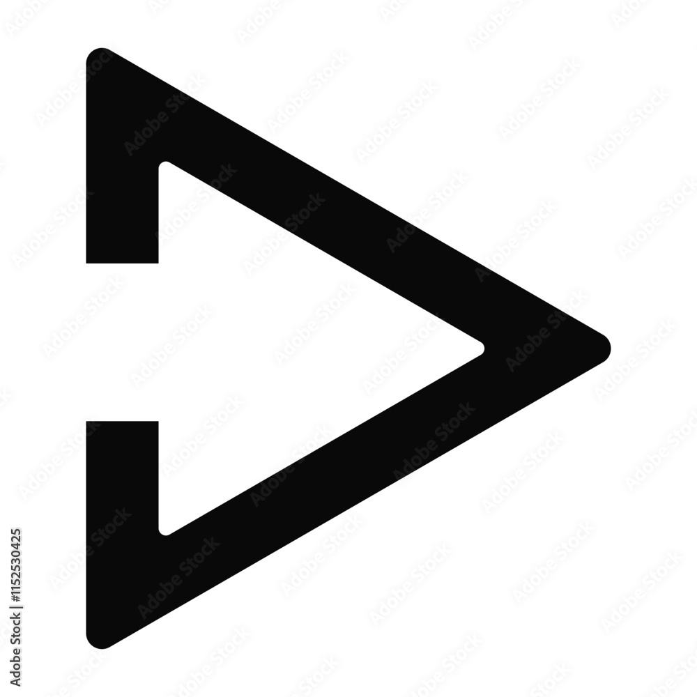 Simple stylized arrow Simple stylized arrow