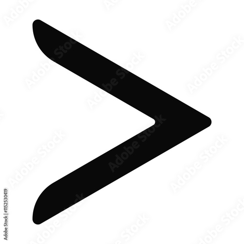 Simple stylized arrow