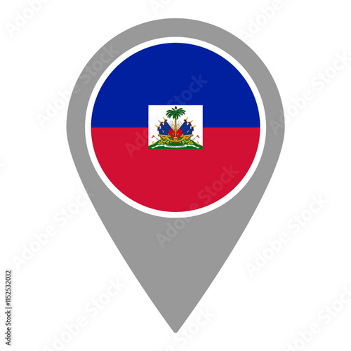 Haiti flag location pin, flag application, Flag on Location Pin, graphic design, map pointer, vector illustration. Free Download Haiti flag location pin, flag application, Flag on Location Pin, graphic design, map pointer, vector illustration. - GFXLoad
