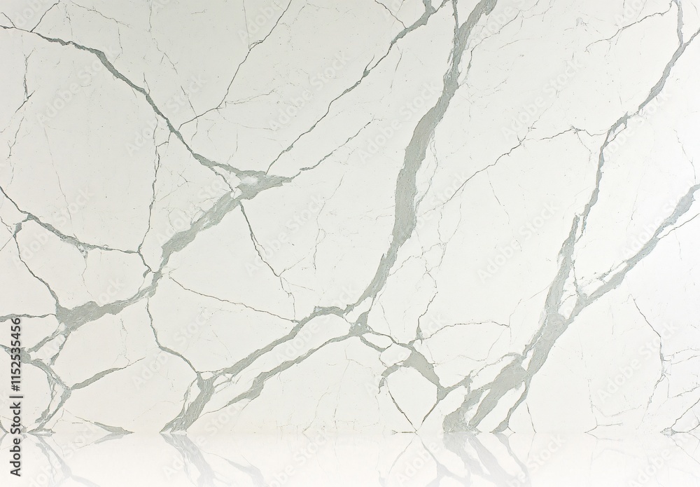 Obraz premium Elegant White Marble Texture Background AI Generated