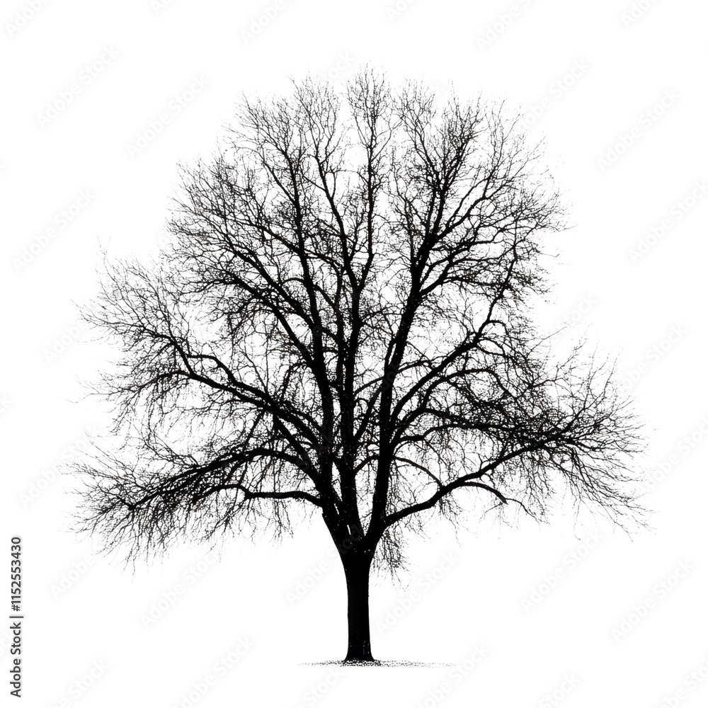Monochromatic Winter Tree Silhouette Against Black Background A Stunning Winter Landscape Photography Monochromatic Winter Tree Silhouette Against Black Background A Stunning Winter Landscape Photography