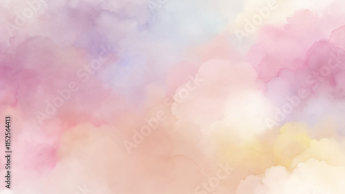 A soothing blend of pastel colors in a cloud-like texture, perfect for artistic backgrounds.