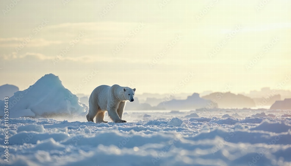 Polar Bear In Iceland sitting in the ice, Wild Life photo Polar Bear In Iceland sitting in the ice, Wild Life photo