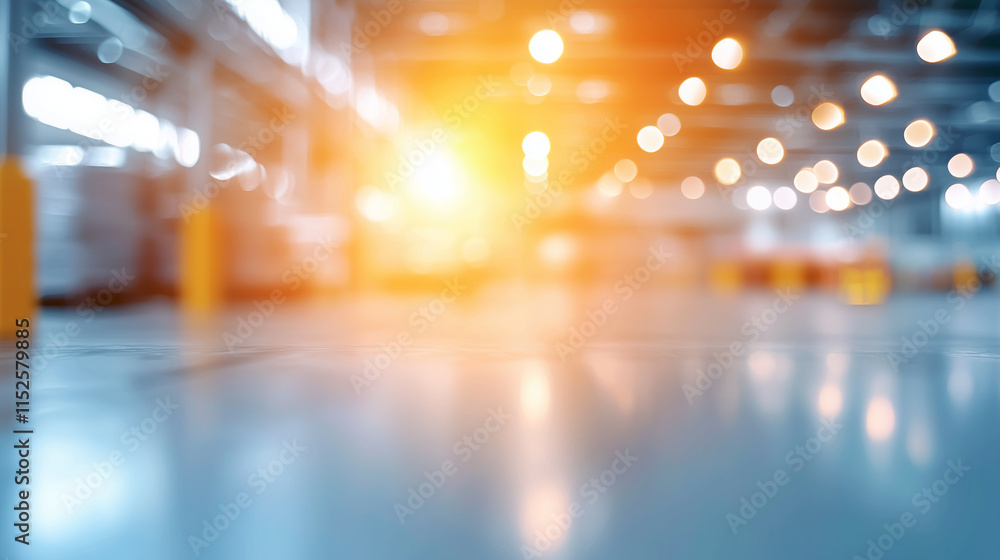 Soft Focus View of Abstract Warehouse Interior Soft Focus View of Abstract Warehouse Interior