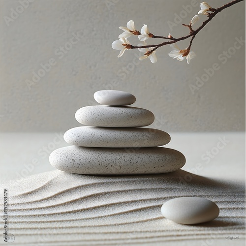 Zen Stone Stacking photo